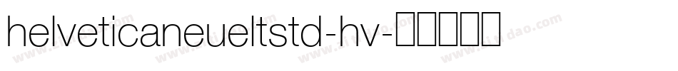 helveticaneueltstd-hv字体转换