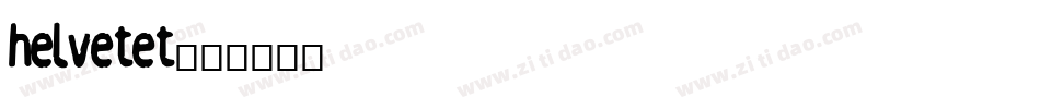 helvetet字体转换