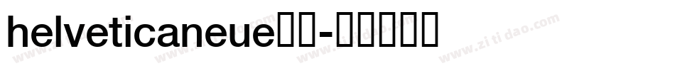 helveticaneue字体字体转换