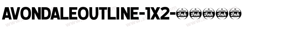 AvondaleOutline-1X2字体转换