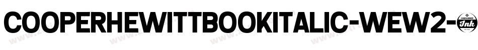 CooperhewittBookitalic-wew2字体转换