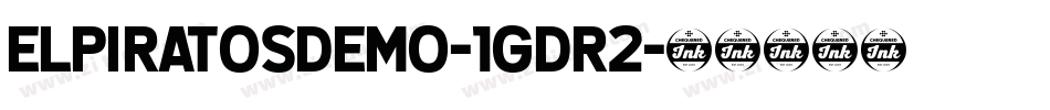 Elpiratosdemo-1GDR2字体转换