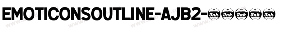 Emoticonsoutline-AJB2字体转换