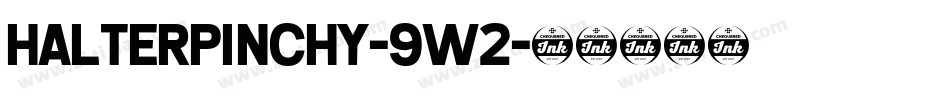 HalterPinchy-9W2字体转换