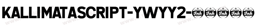 KallimataScript-ywYY2字体转换