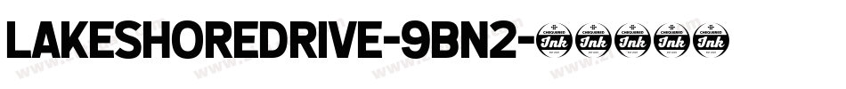 Lakeshoredrive-9Bn2字体转换