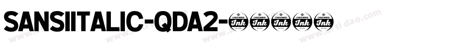 SansiItalic-qda2字体转换