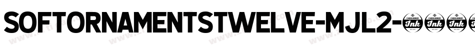 Softornamentstwelve-mjl2字体转换