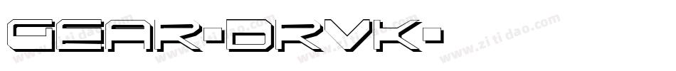 Gear-drVK字体转换
