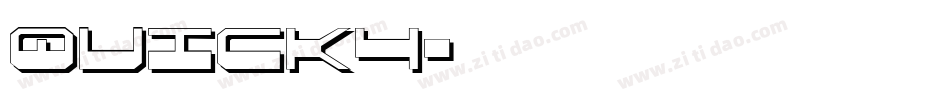 QUICK4字体转换
