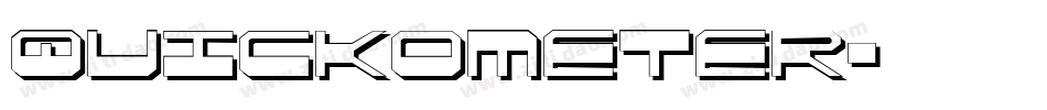 QUICKOMETER字体转换