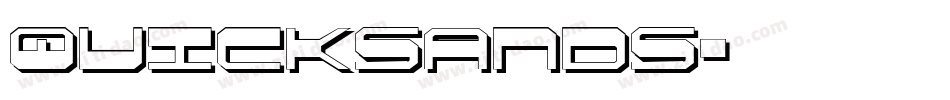Quicksands字体转换