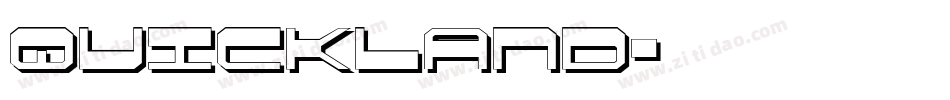 quickland字体转换