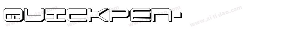 quickpen字体转换