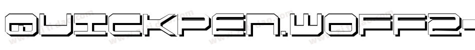 quickpen.woff2字体转换