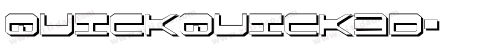 quickquick3d字体转换