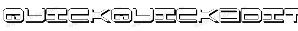 quickquick3dital字体转换