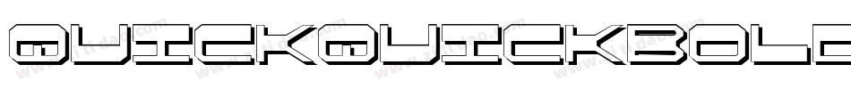 quickquickboldital字体转换