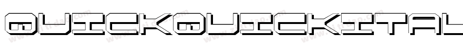 quickquickital字体转换