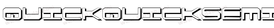 quickquicksemital字体转换
