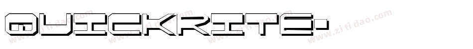 quickrite字体转换