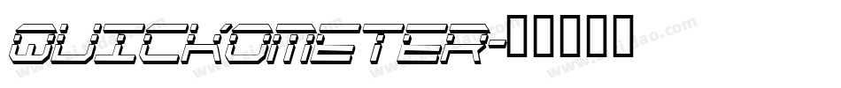 QUICKOMETER字体转换