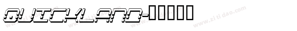 quickland字体转换