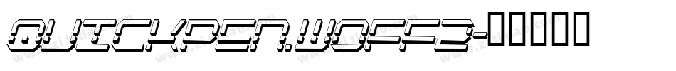 quickpen.woff2字体转换