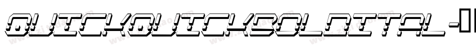 quickquickboldital字体转换