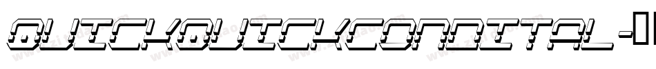 quickquickcondital字体转换