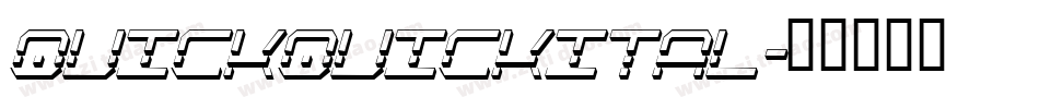 quickquickital字体转换