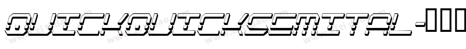 quickquicksemital字体转换