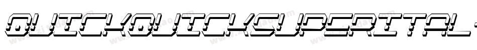 quickquicksuperital字体转换