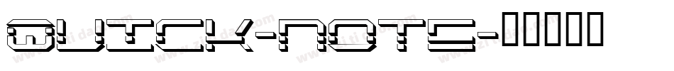 Quick-note字体转换