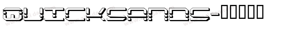 Quicksands字体转换