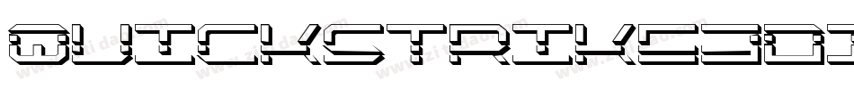 Quickstrike3DItalic-yzld字体转换