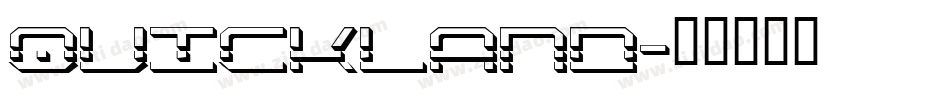 quickland字体转换