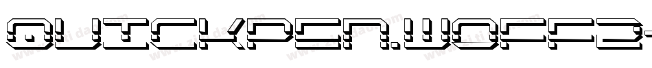 quickpen.woff2字体转换