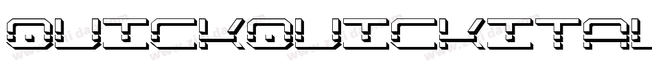 quickquickital字体转换