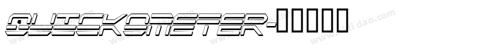 QUICKOMETER字体转换