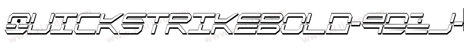QuickstrikeBold-9D1j字体转换