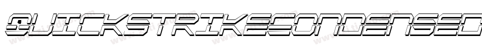 QuickstrikeCondensed-nz0V字体转换