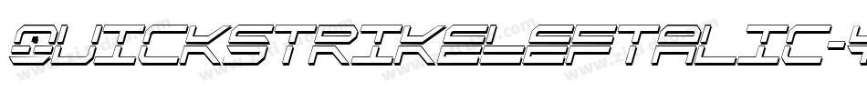 QuickstrikeLeftalic-YZ2q字体转换