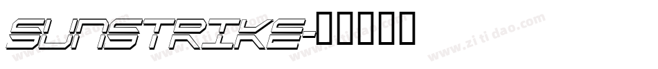 Sunstrike字体转换