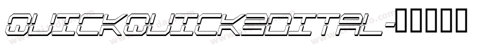 quickquick3dital字体转换
