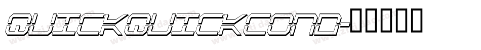 quickquickcond字体转换