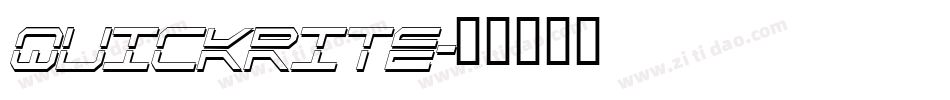 quickrite字体转换