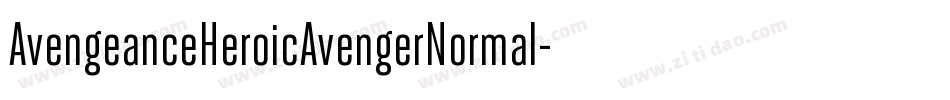 AvengeanceHeroicAvengerNormal-Bz7d字体转换