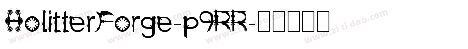 HolitterForge-p9RR字体转换