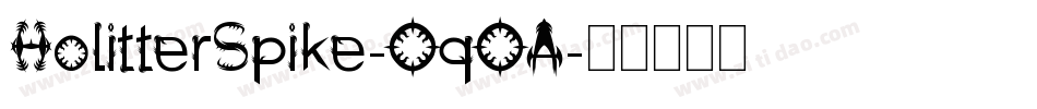 HolitterSpike-OqOA字体转换